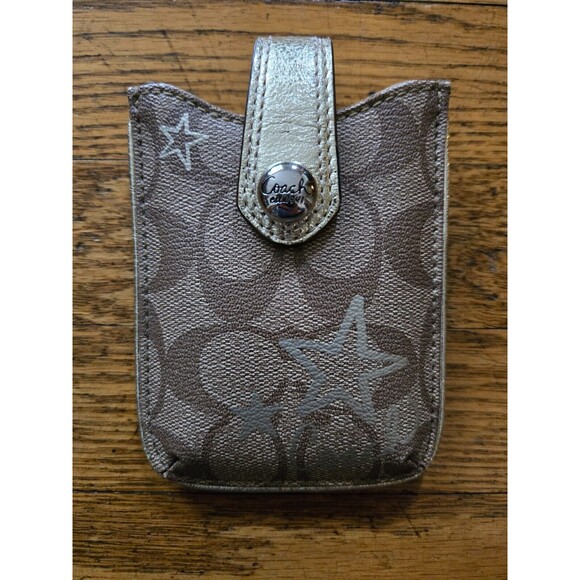 COACH Signature Credit Card Or Electronic/Cell Phone Case Holder - Picture 1 of 6